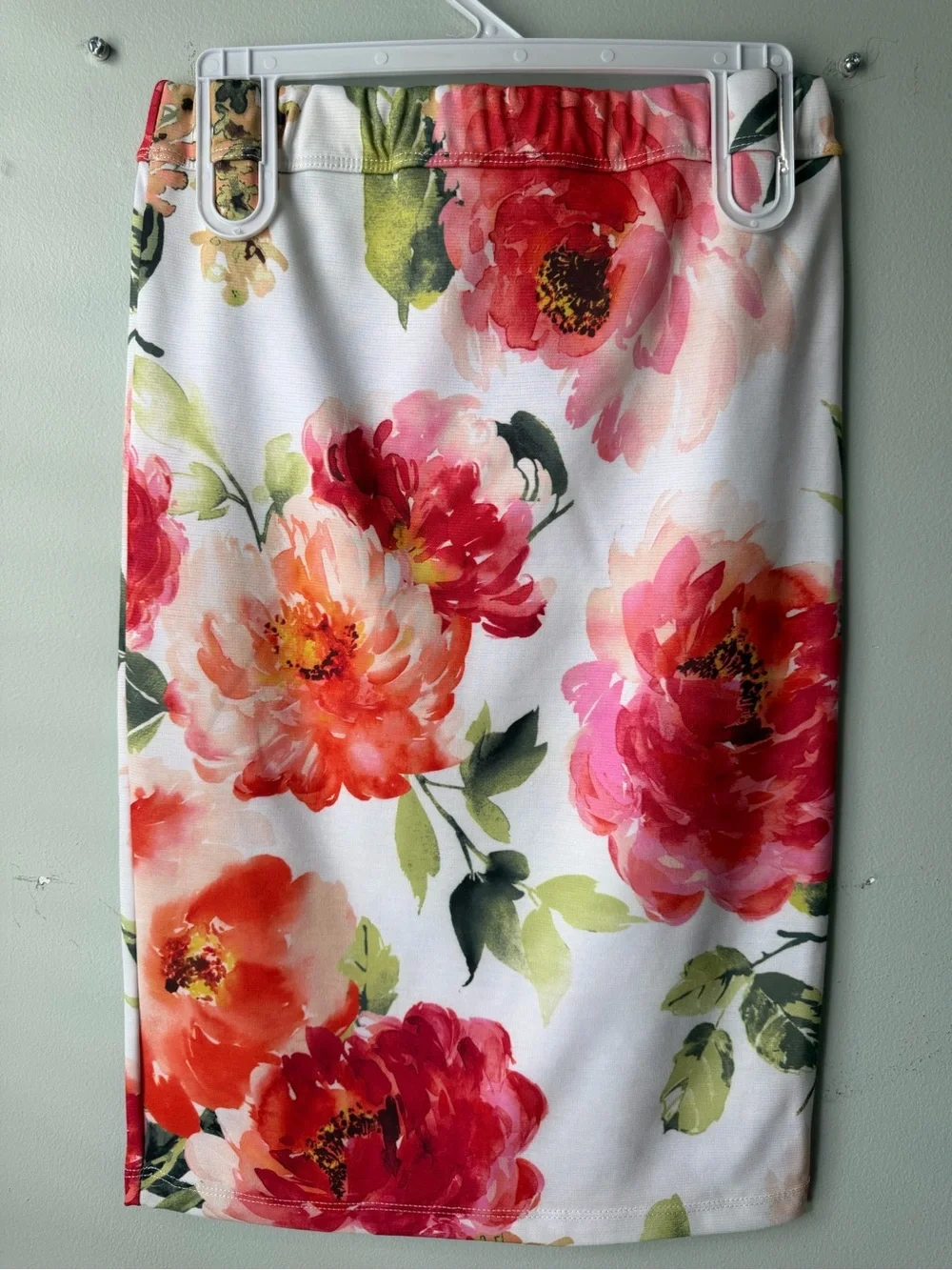 Again Multicolor Floral Pencil Skirt Size S NWOT